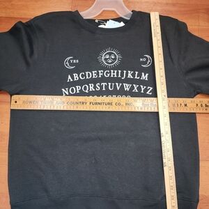 Black Ouija Graphic Crewneck Sweater